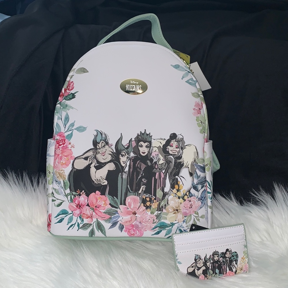 Disney Villians floral  backpack & car…